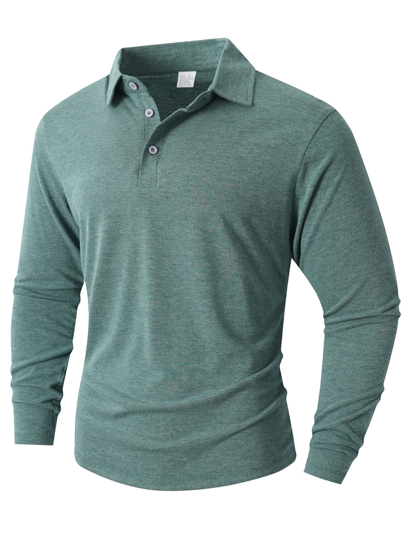 Herren Poloshirt Langarm Modern Slim Fit