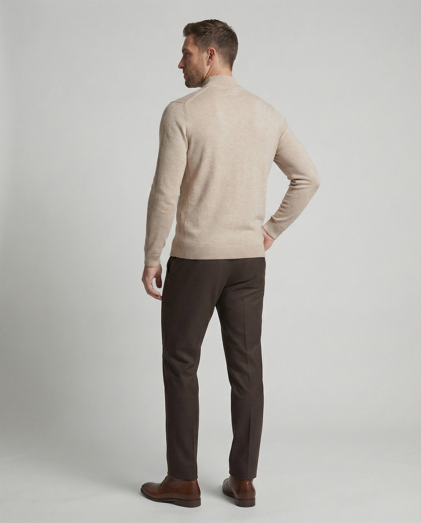 Merinowolle Pullover Rollkragen Warm