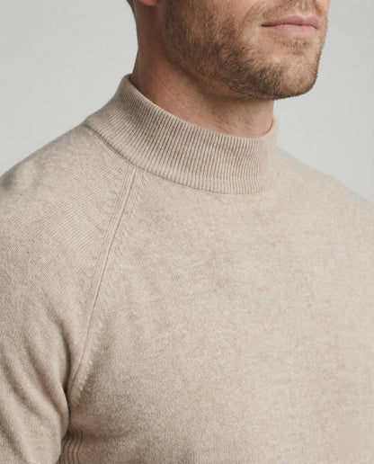 Merinowolle Pullover Rollkragen Warm
