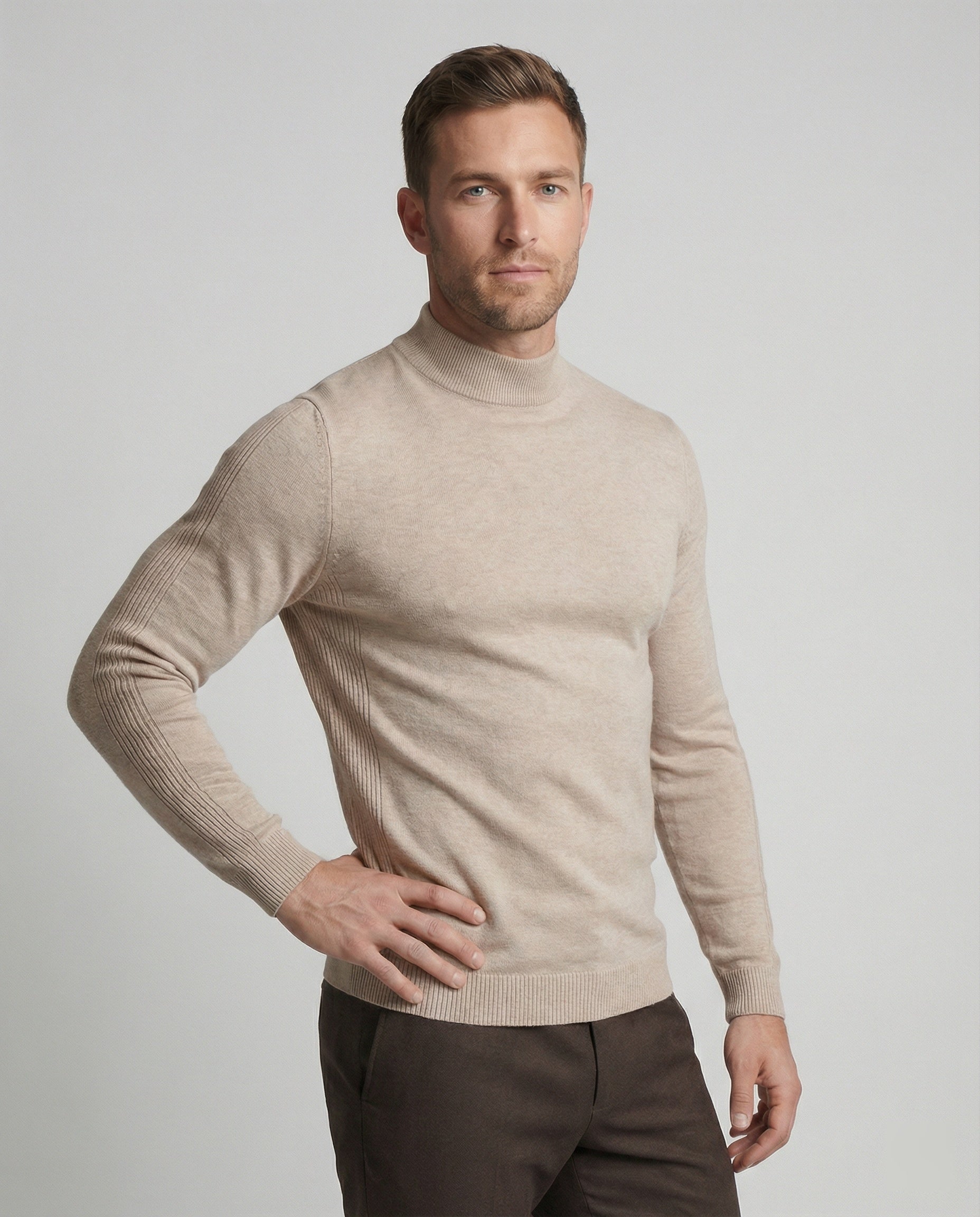 Merinowolle Pullover Rollkragen Warm - BerlinGlamour