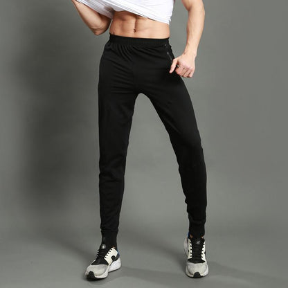 Herren Trainingshose Sportlich Elastisch Mit Seitentaschen