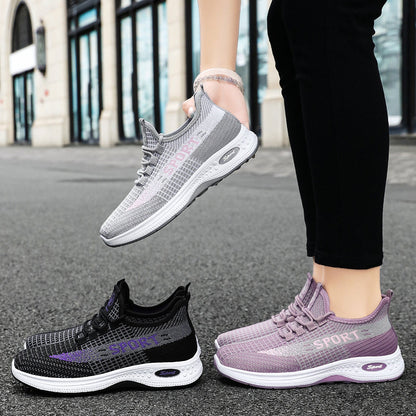 Damen Sneaker Sportlich Atmungsaktiv Laufschuhe Fitness