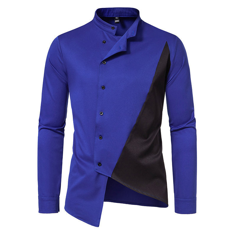 Herren Businesshemd Modern Asymmetrisch Berlin Stil