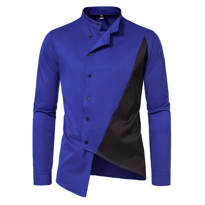 Herren Businesshemd Modern Asymmetrisch Berlin Stil