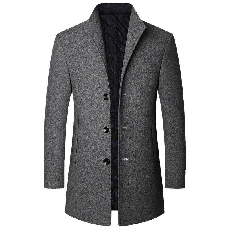 Herren Mantel Luxus Gepolstert Eleganter Winter - BerlinGlamour