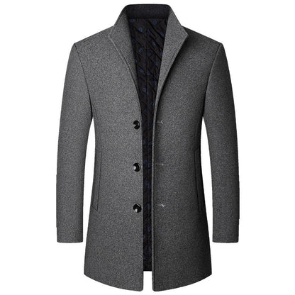 Herren Mantel Luxus Gepolstert Eleganter Winter - BerlinGlamour