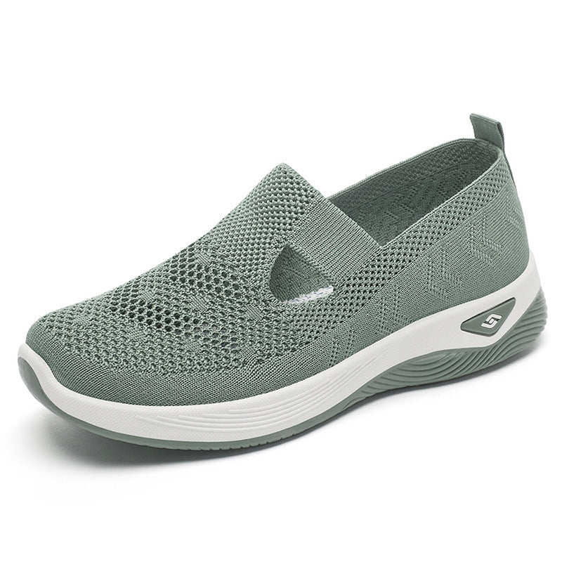 Damen Slipper Bequem Atmungsaktiv Knit Schuhe Warm
