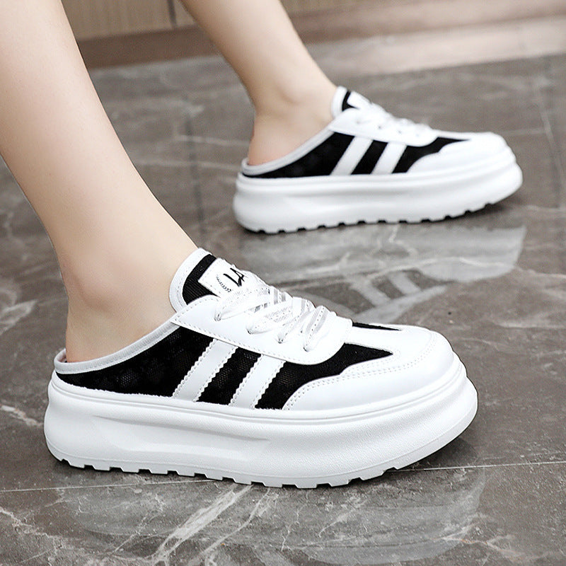 Damen Freizeitschuhe Bequem Modisch Großes Fersenloch