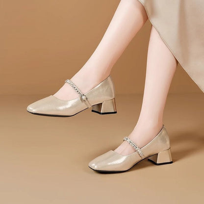 Damen Pumps Bequem Blockabsatz Elegante Schuhe