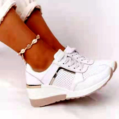 Damen Sneaker Sportlich Atmungsaktiv Netzobel Flach