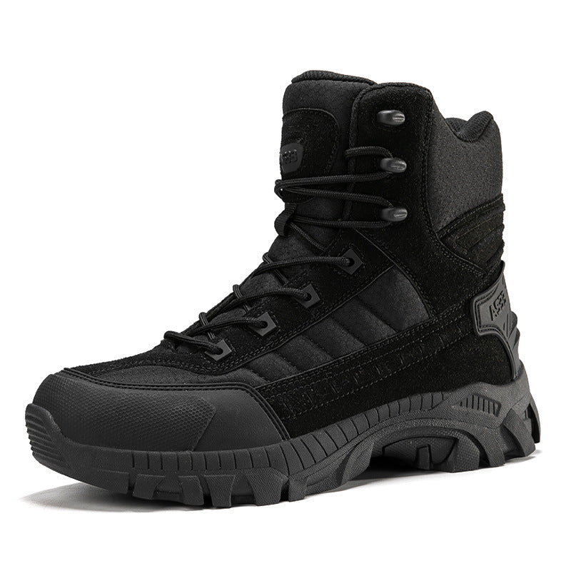 Herren Wanderschuhe Hoch Knöchelschutz Rutschfest Outdoor