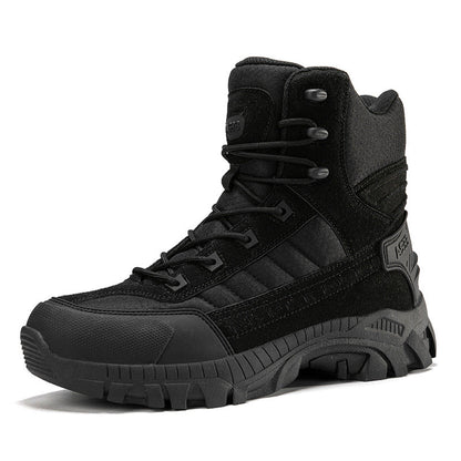 Herren Wanderschuhe Hoch Knöchelschutz Rutschfest Outdoor