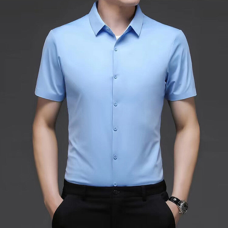Herren Kurzarmhemd Elegante Baumwolle Modern