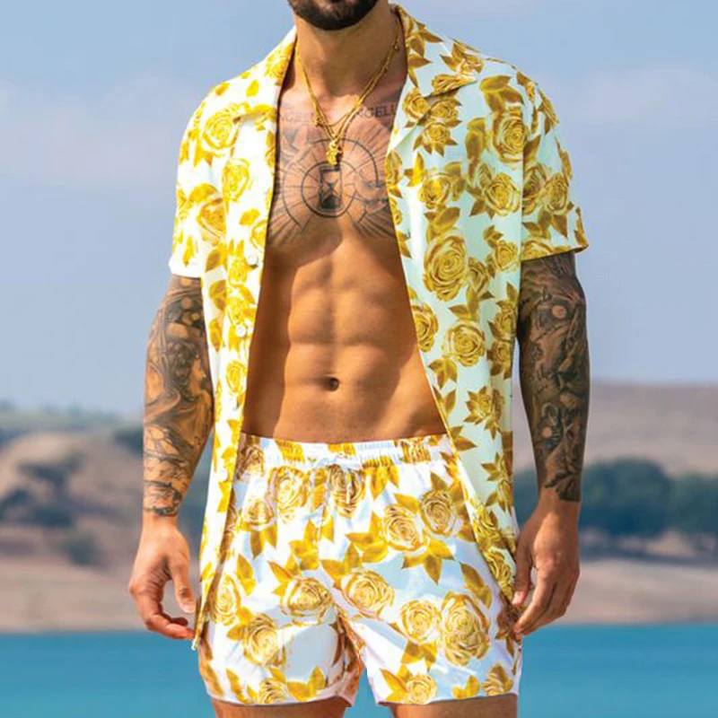 Herren Kurzarmhemd Modern Leicht Sommer