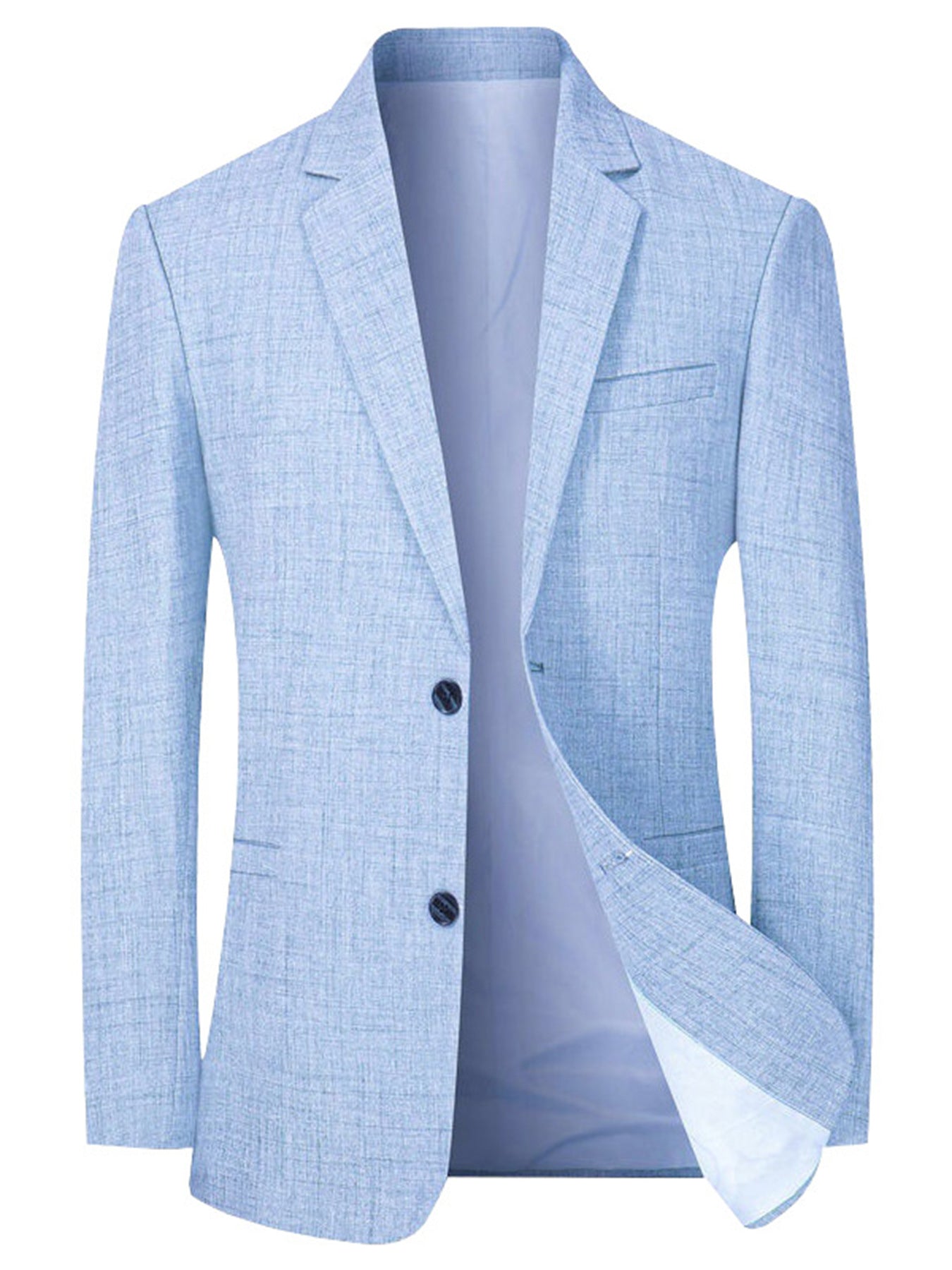 Herren Blazer Freizeit Elegante Struktur Optik Modern