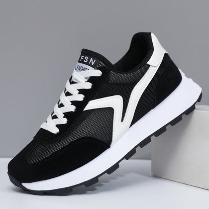 Damen Sneaker Sportlich Atmungsaktiv Netzmaterial