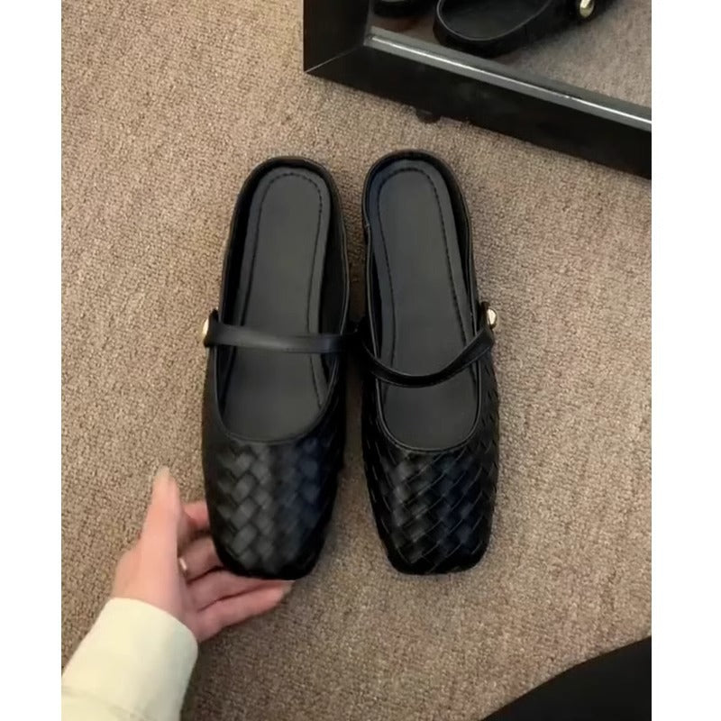 Damen Mokassins Bequem Riemen Schuhe Chic