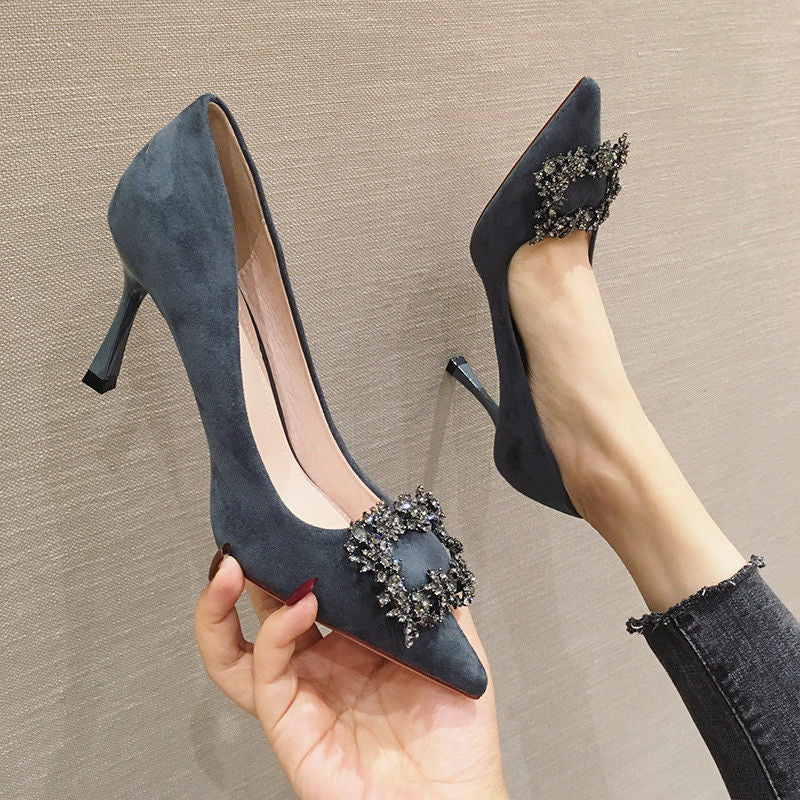 Damen Pumps Schmuckdetail Elegante High Heels