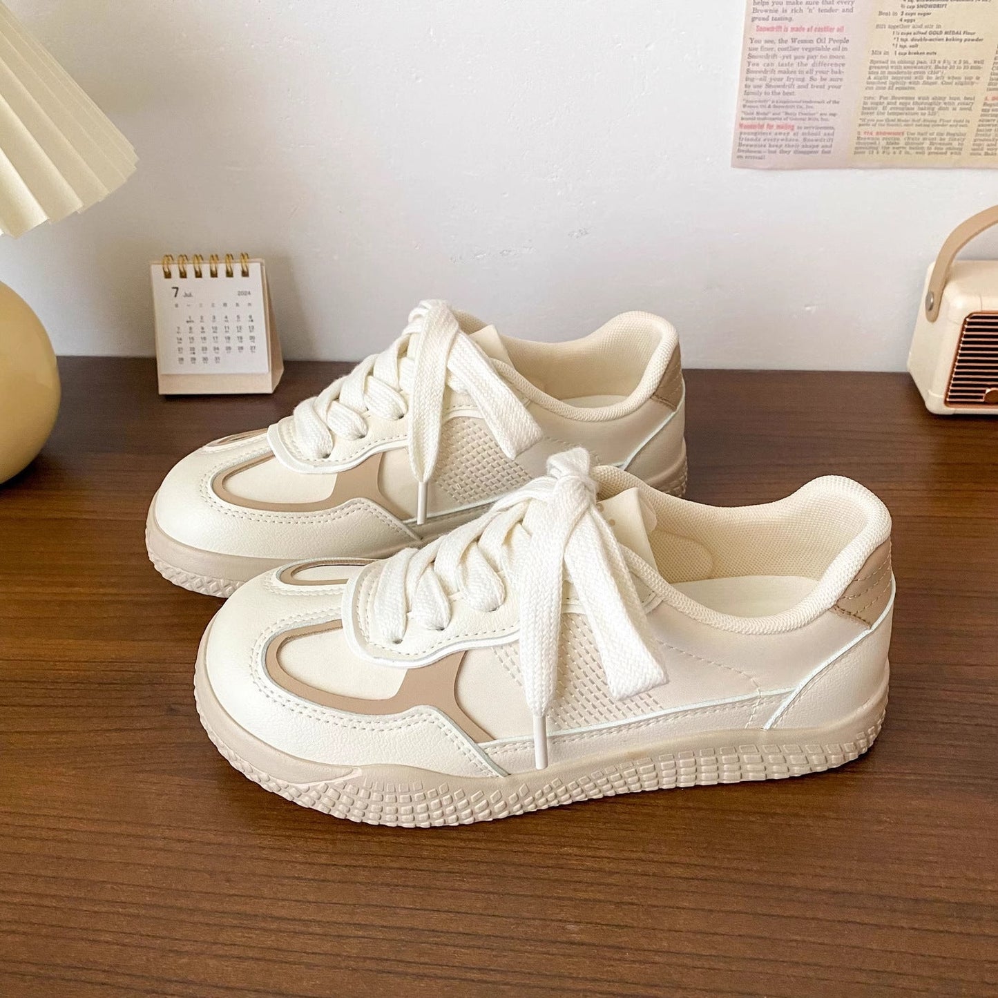 Damen Sneaker Atmungsaktiv Style Sportlich Weiß - BerlinGlamour