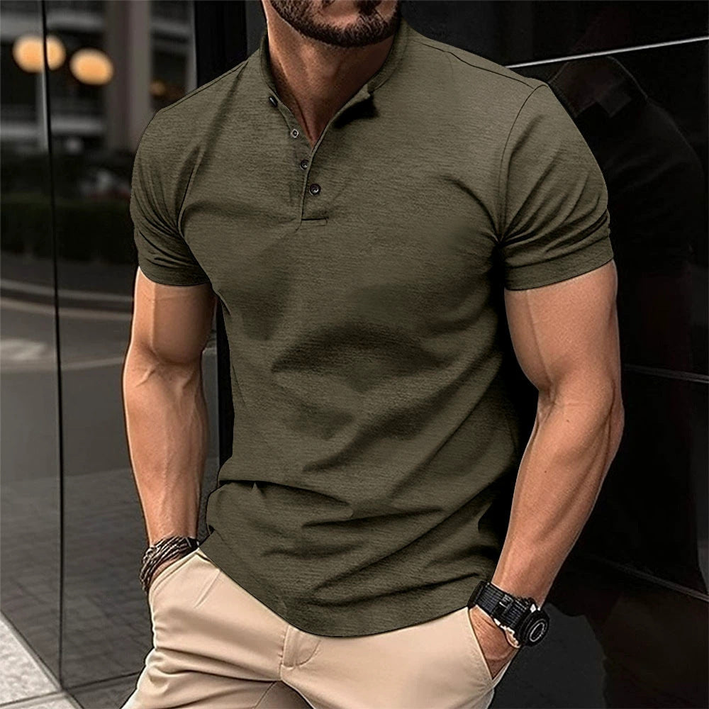 Herren Polohemd Modern atmungsaktiv Baumwolle