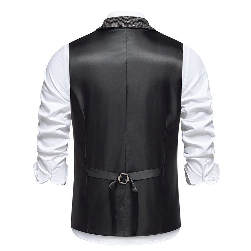 Herren Weste Modern Karomuster Elegante Herrenbekleidung