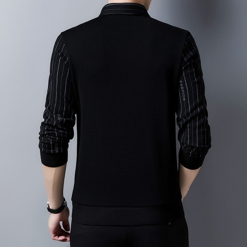 Herren Strickpullover Eleganter Stehkragen Modern