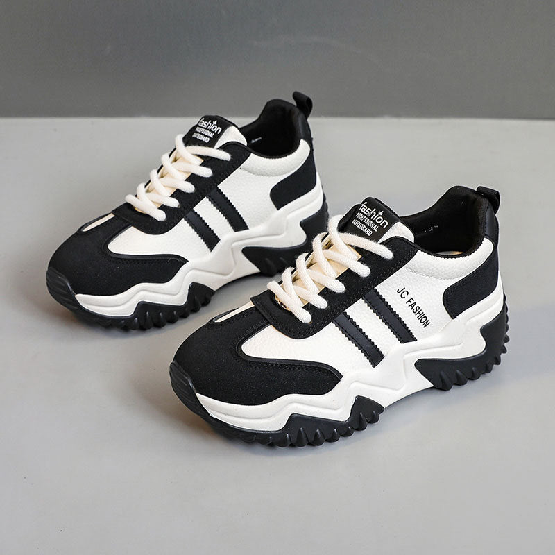 Damen Sneaker Chunky Weite Sohle Bequem Trend