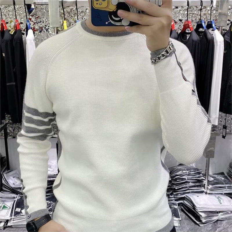 Herren Strickpullover Modern Sportlich Strukturiert - BerlinGlamour