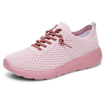 Damen Sneaker Leicht Flexibel Strick Schuhe Rutschfest