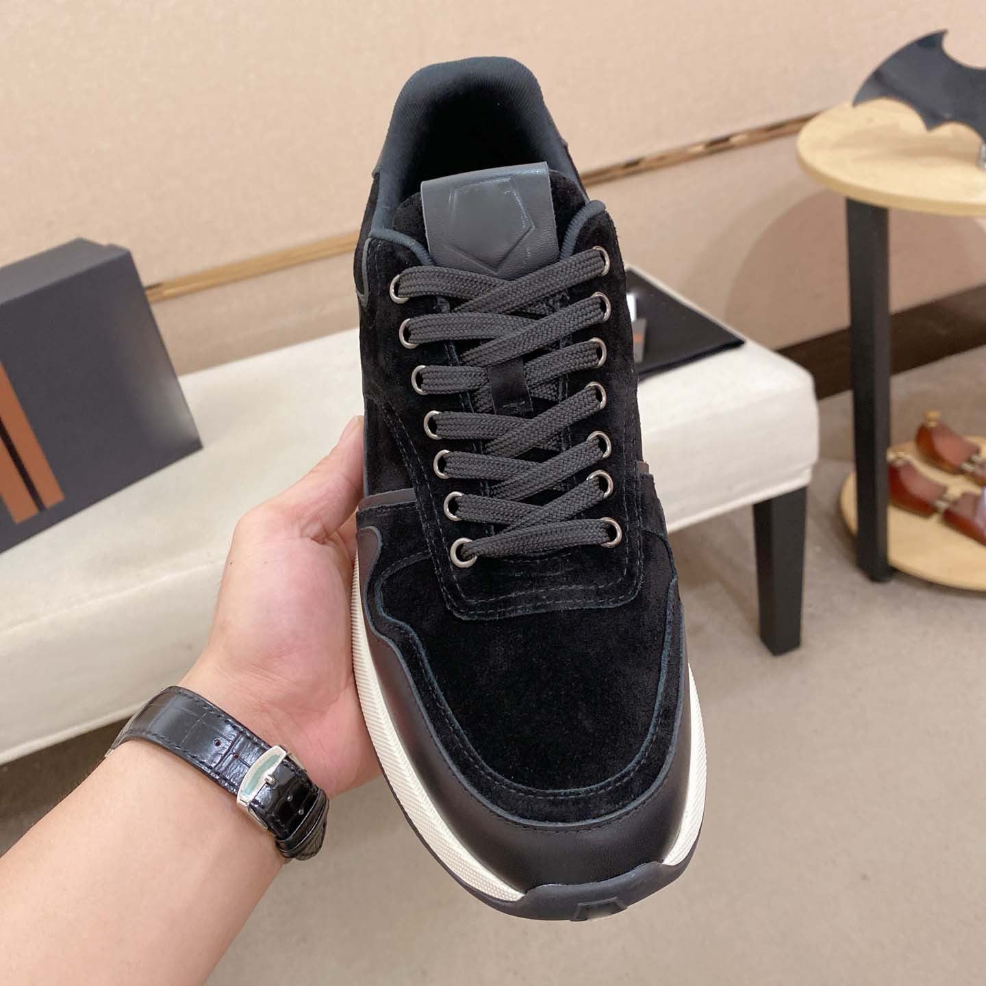 Damen Sneaker Wildleder Komfort Schuhe Modern - BerlinGlamour