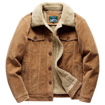 Herren Cordjacke Sherpa-Futter Warm Winter - BerlinGlamour