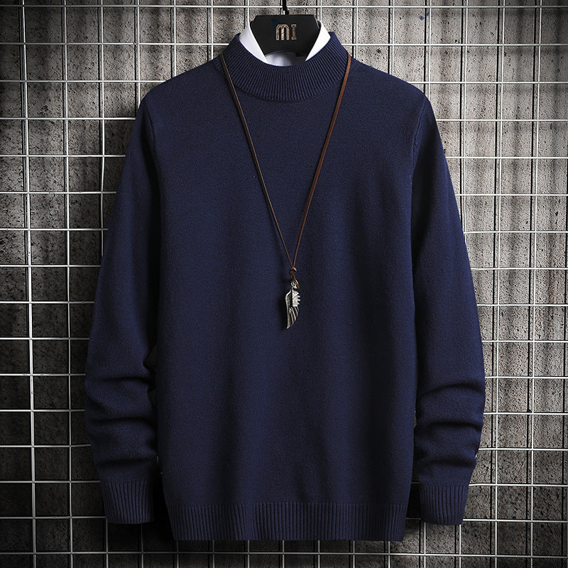 Herren Rollkragenpullover Weich Strick Qualität Modern
