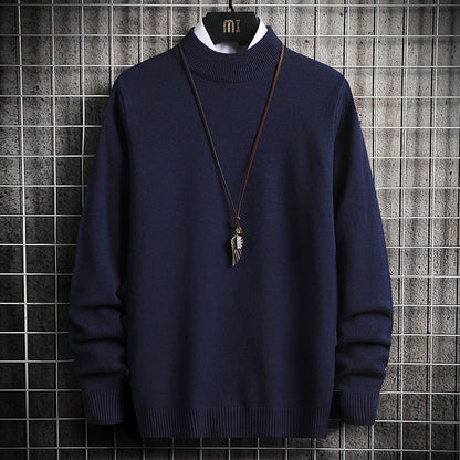 Herren Rollkragenpullover Weich Strick Qualität Modern