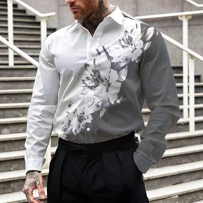 Herren Bluse Floral Modern Berlin Stil