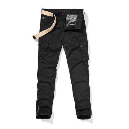 Herren Cargo-Hose Robust mit verstellbarem Bund und großen Taschen