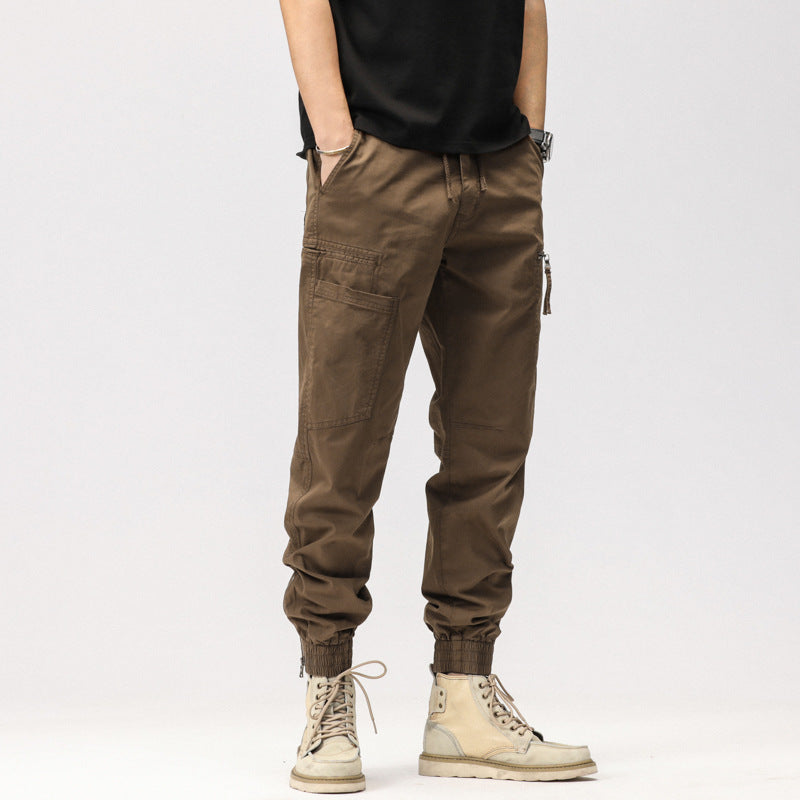 Herren Cargo-Hose Elastisch Vieltaschen Bequem