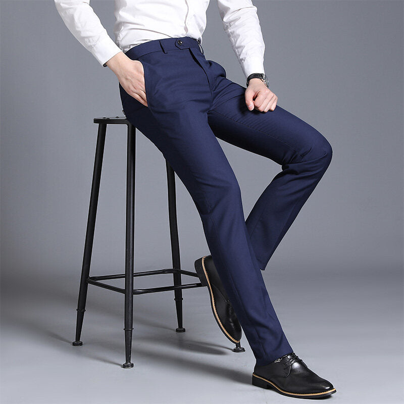 Herren elegante Slim-Fit Anzughose BerlinGlamour.