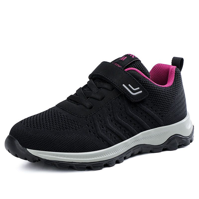 Damen Sport-Schuhe atmungsaktiv rutschfest mit Klettverschluss