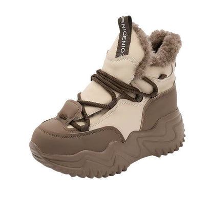 Damen Laufschuhe Warmgefüttert Knöchelschutz Sneaker Winter