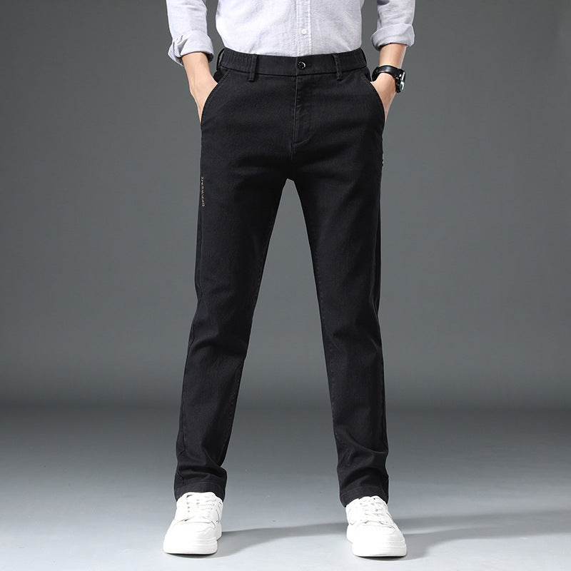 Herren Slim Fit Freizeithose Elegant Modern