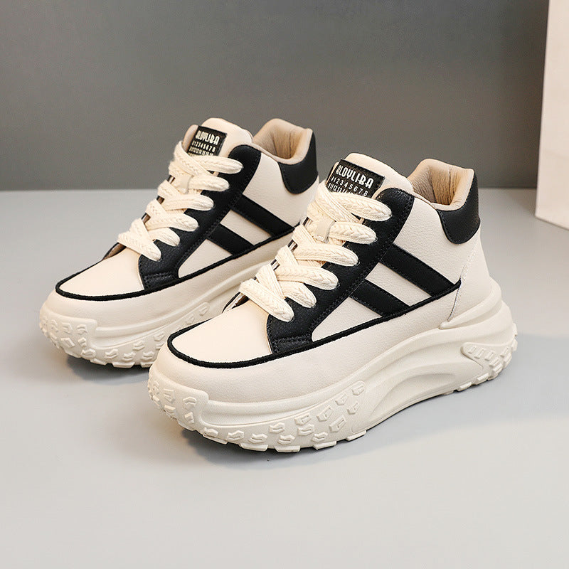 Damen Sneaker High-Top Komfortschuhe Modisch Robust
