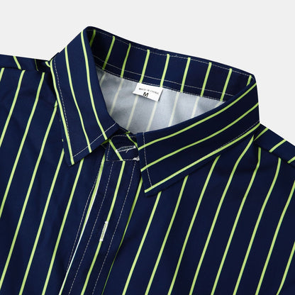 Herren Langarmhemd Streifen Modern Berlin Stil