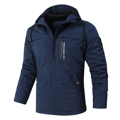 Herren Winterjacke Wetterfest Isoliert Mit Weichem Futter