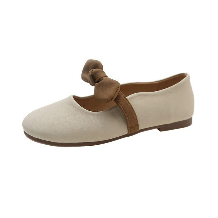 Damen Mokassins Bequem Schleifen Detail Modisch