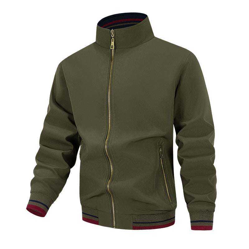Herren Übergangsjacke Modern mit hohem Kragen und Taschen