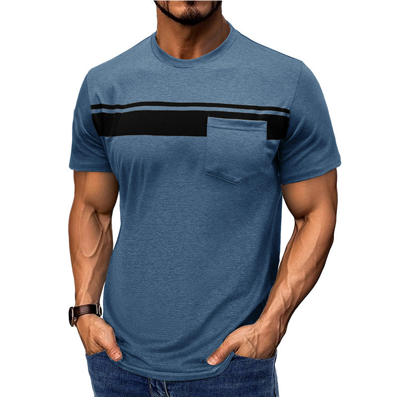 Herren Kurzarmshirt mit Brusttasche Modern Style