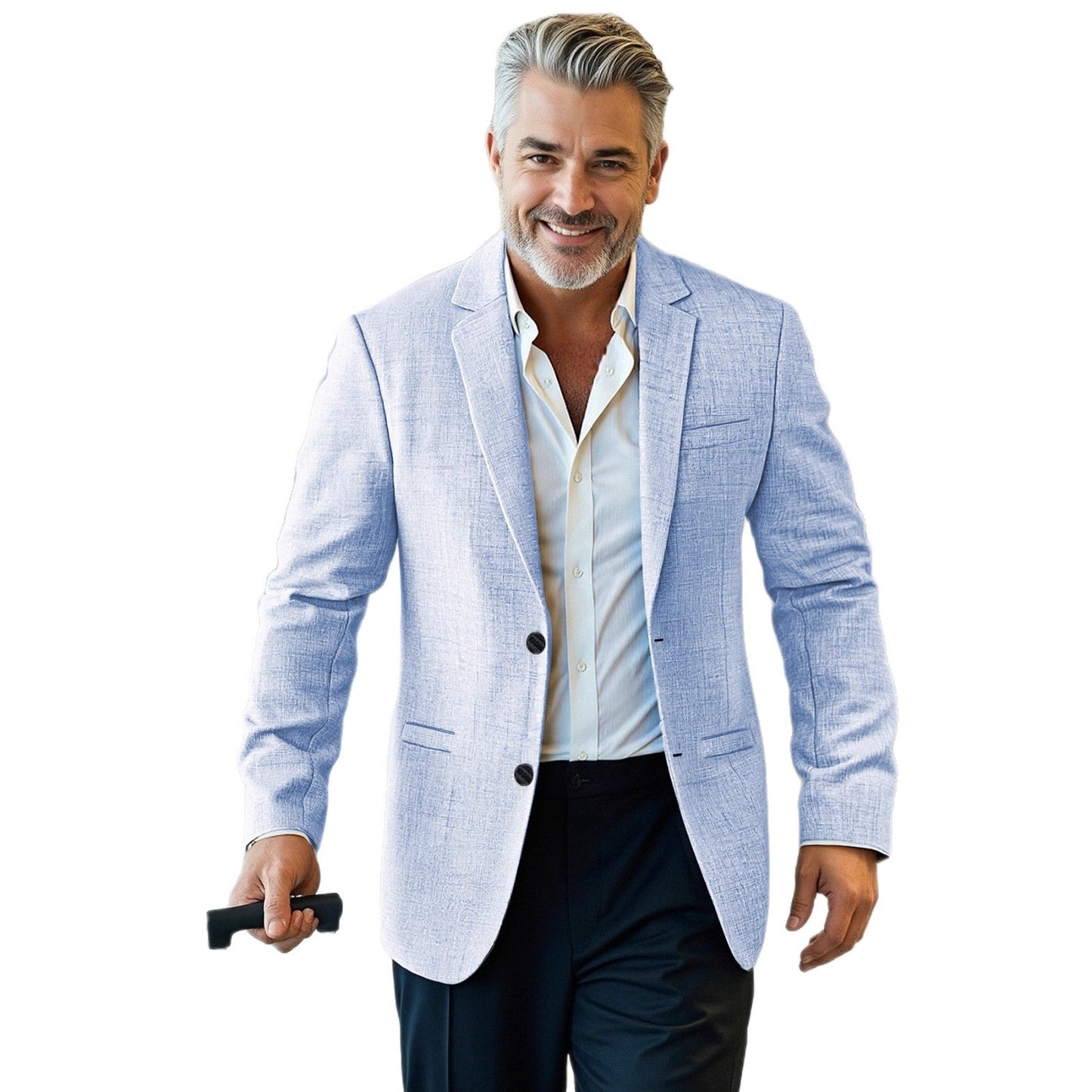 Herren SlimFit Blazer Elegant Freizeit Modern