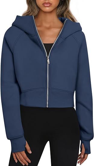 Kapuzenjacke Damen Kurz Reißverschluss Modern