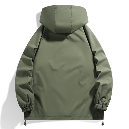 Herren Funktionsjacke Wasserdicht mit Kapuze und Elastik