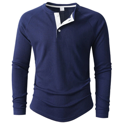 Herren Langarm-Shirt Strukturiert Modern Berlin Chic